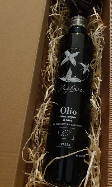 Bio Olivenöl nativ extra 500ml NOCELLARA DEL BELICE - Intensiv - Ernte 2021/2022 - Geschenkbox