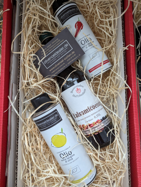 Bio Olivenöl nativ extra 500ml NOCELLARA DEL BELICE Geschenkset Colossale 3