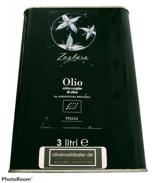 Bio Olivenöl nativ extra aus Sizilien 3L NOCELLARA DEL BELICE - Intensiv - Ernte 2021/2022